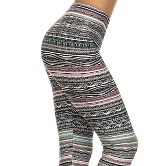 Soft casual leggings printed Slx-737 - Picture 2 of 4